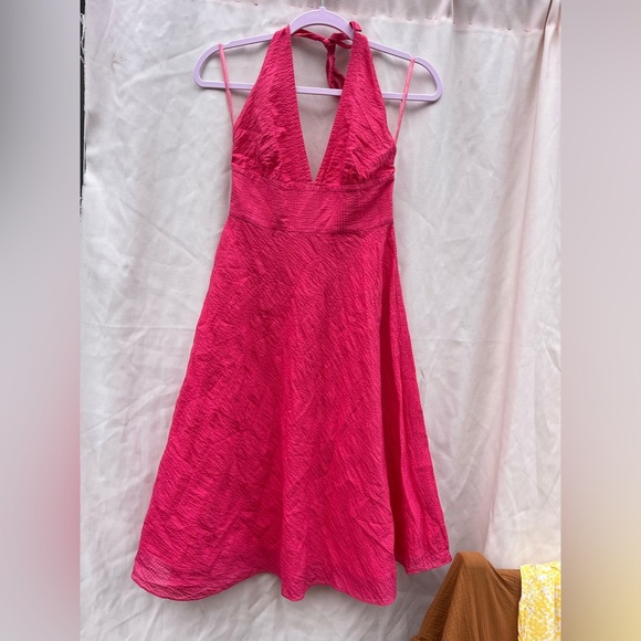 J. Crew Strapless Fuchsia Dress - Picture 3 of 7